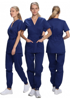 Костюм женский MedLine Марго (тк.Смесовая,145), тёмно-синий