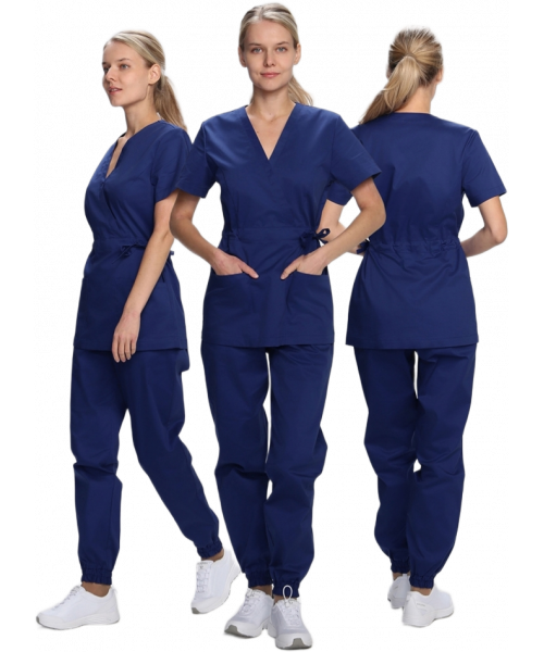 Костюм женский MedLine Марго (тк.Смесовая,145), тёмно-синий