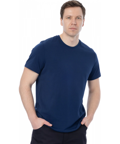 Футболка мужская Brodeks KS711, тёмно-синий