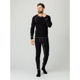 Термобельё Арктика, ткань Хлопок, Акрил, Шерсть, 250 г/м2, цвет чёрный