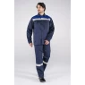 Костюм Стандарт СОП усиленный, ткань Смесовая, 210 г/м2, куртка, брюки, цвет тёмно-синий, васильковый