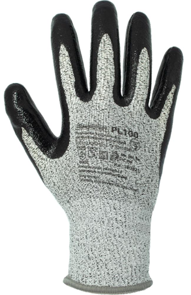 Перчатки ArmProtect противопорезные (НРРЕ+нитрил), PL100
